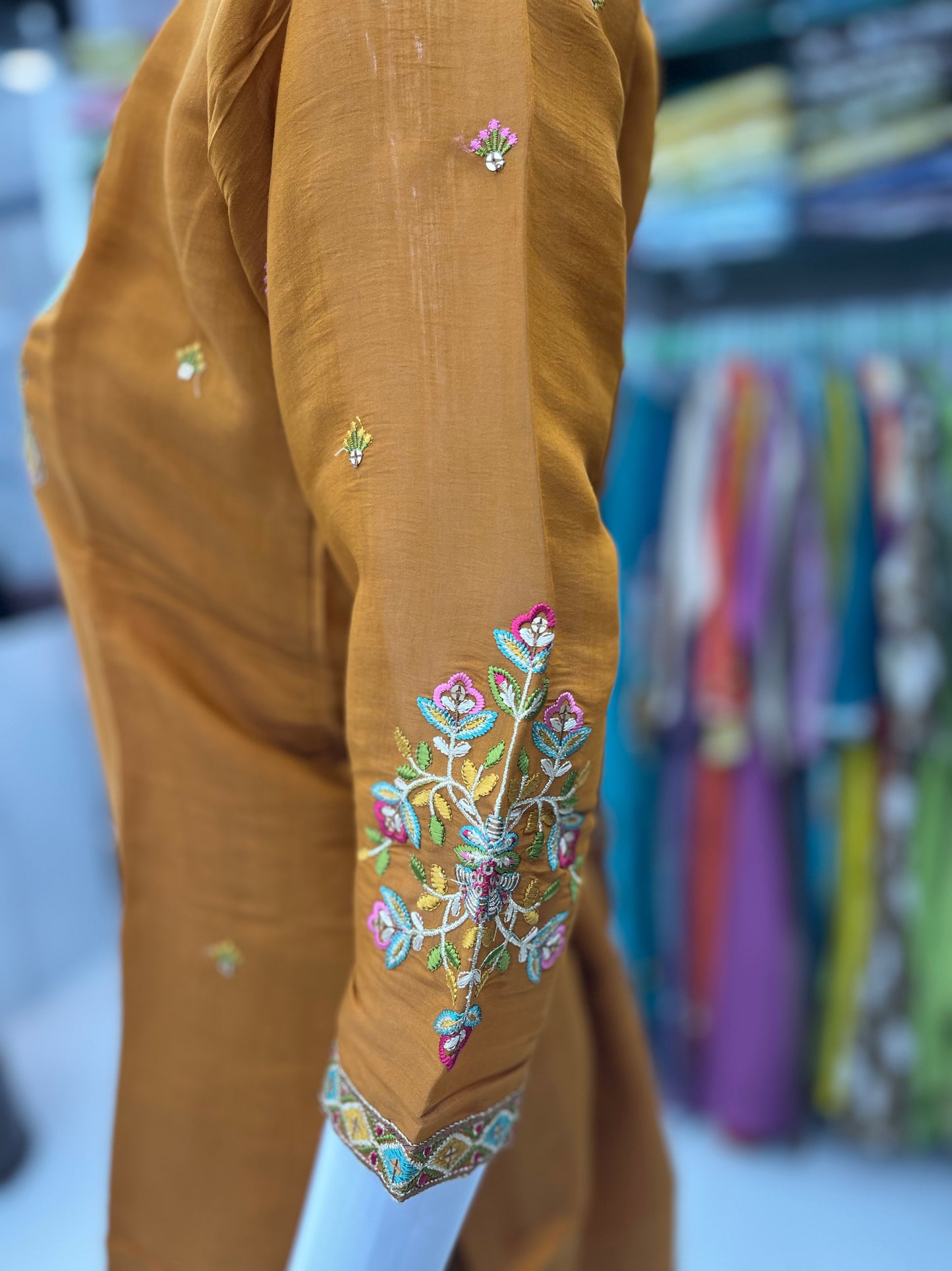 Chanderi Cotton Kurti