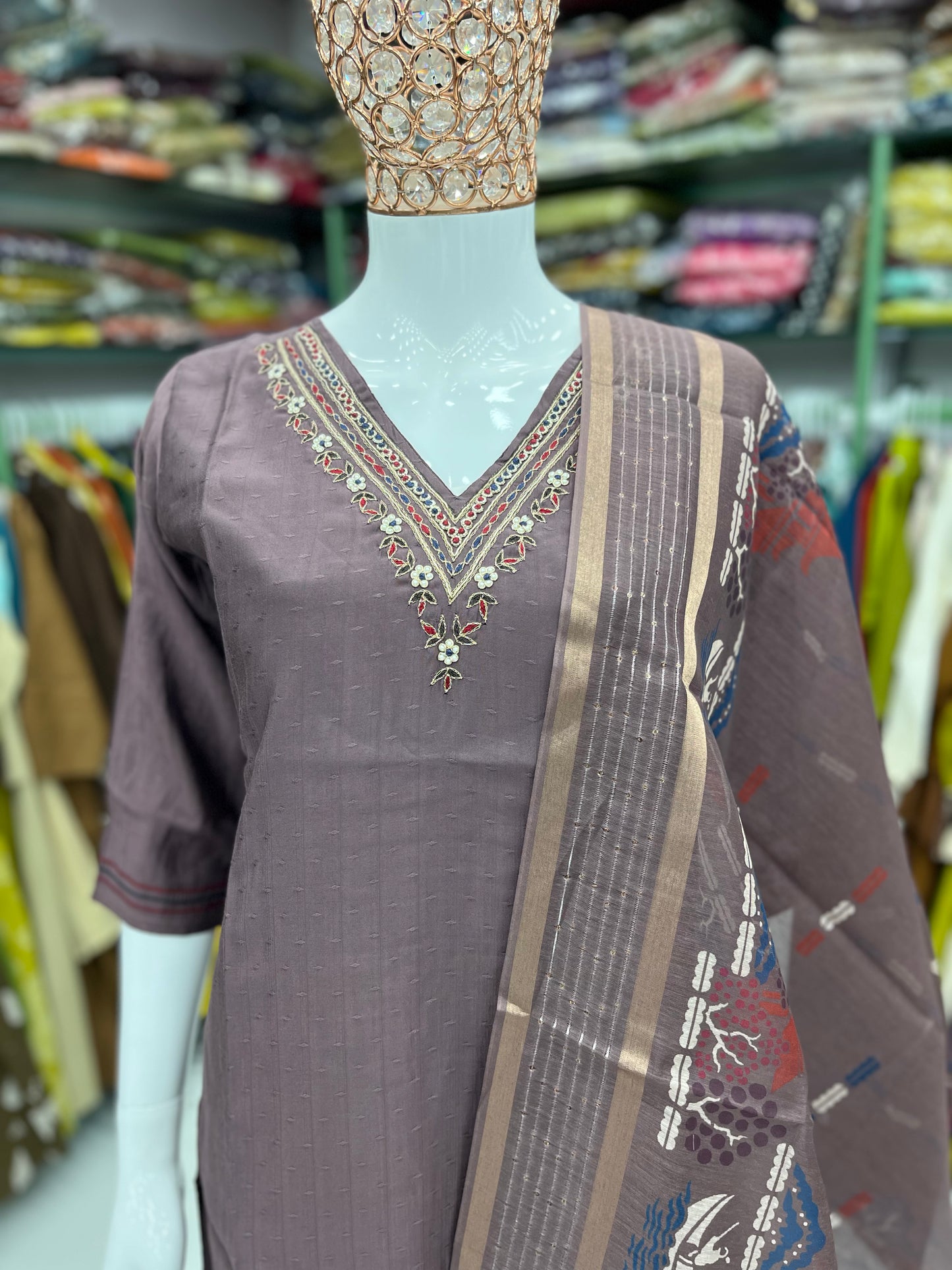 Chanderi Cotton-Silk kurti